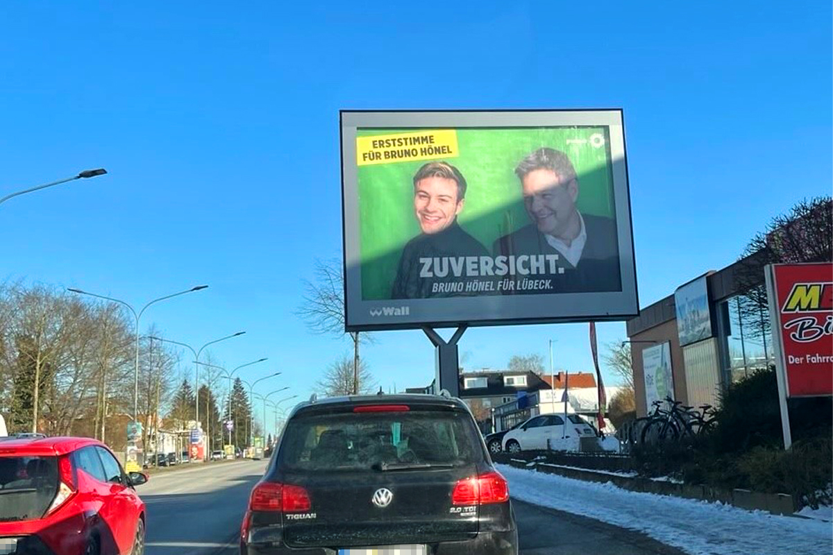 Digitalwerbung Gruene Luebeck