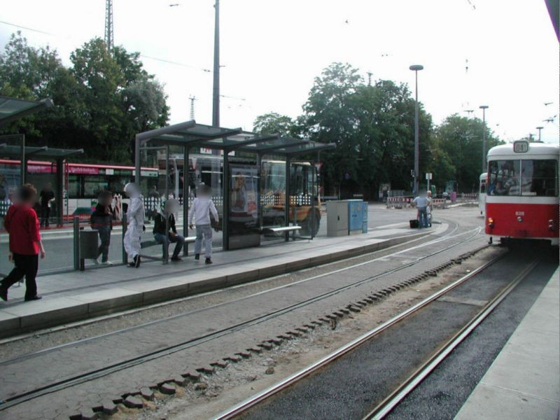 Hbf. StraBa-Steig 6 Sicht Hansa-Centrum